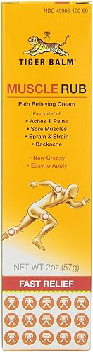 Tiger Muscle Rub Crema Analgésica Tópica 2 onzas (2.01 oz) (Paquete de 4)
