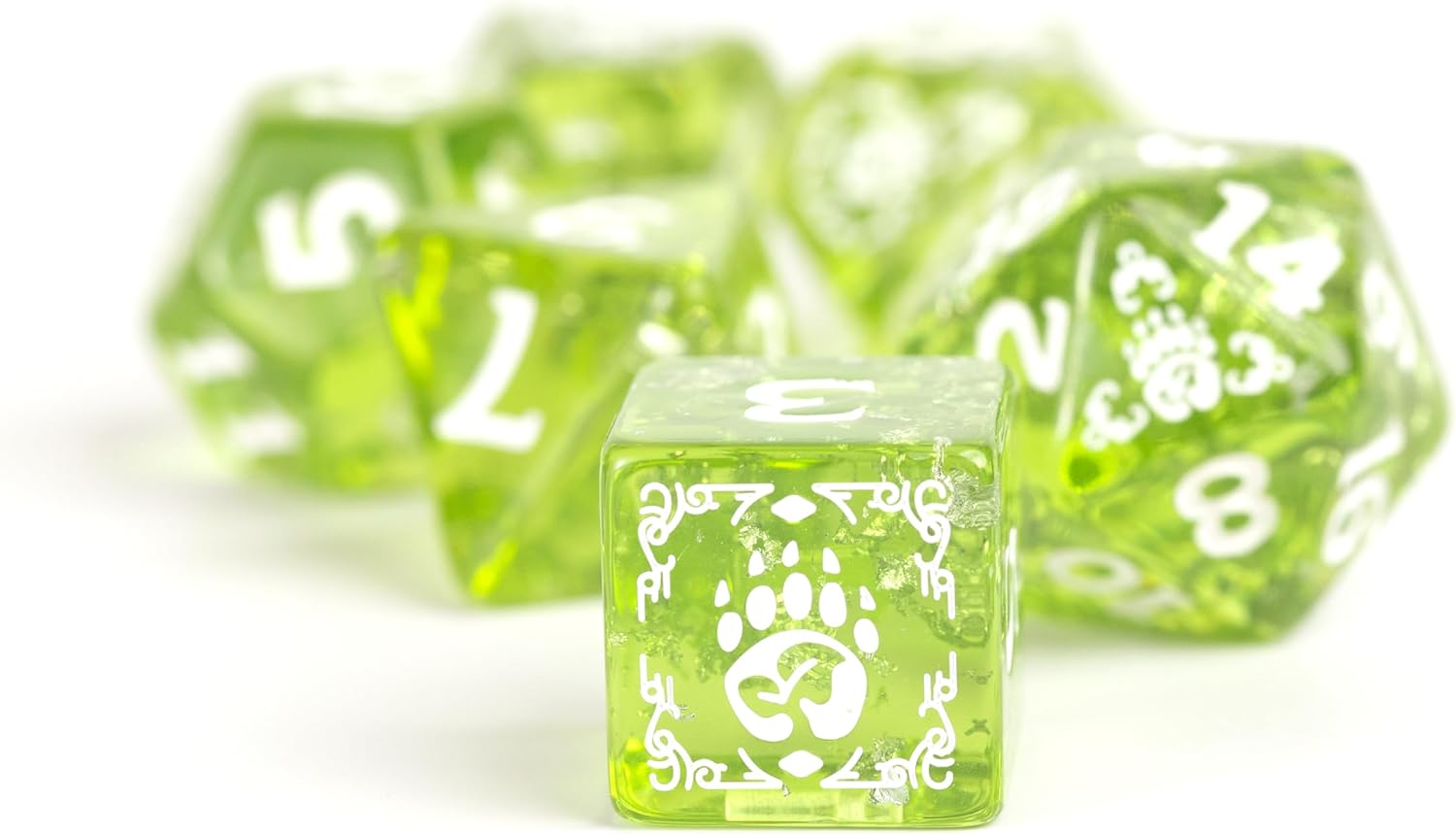 D&D Adventure Dice (Druid Class: Green)