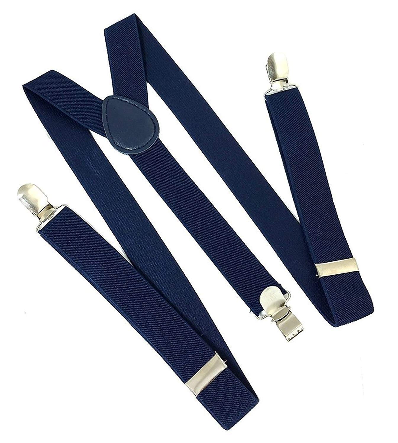 Men's Navy Blue Solid Suspender Belt (Free Size/Adjustable)-image-13