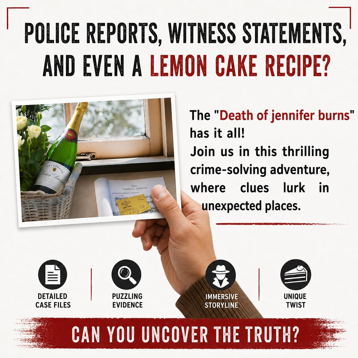 Murder Mystery Game: Death of Jennifer Burns - Solve the Case! -5