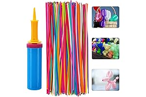 Ultimate Balloon Animal Kit: 260 Balloons and a Handy Pump for Twisting magic