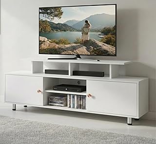Alpine Willow 6 feet TV Stand Wooden (DIY Assembly) | TV Stand Table for 32–75 Inch TVs | TV Unit for Living Room | TV Ent... Price In India