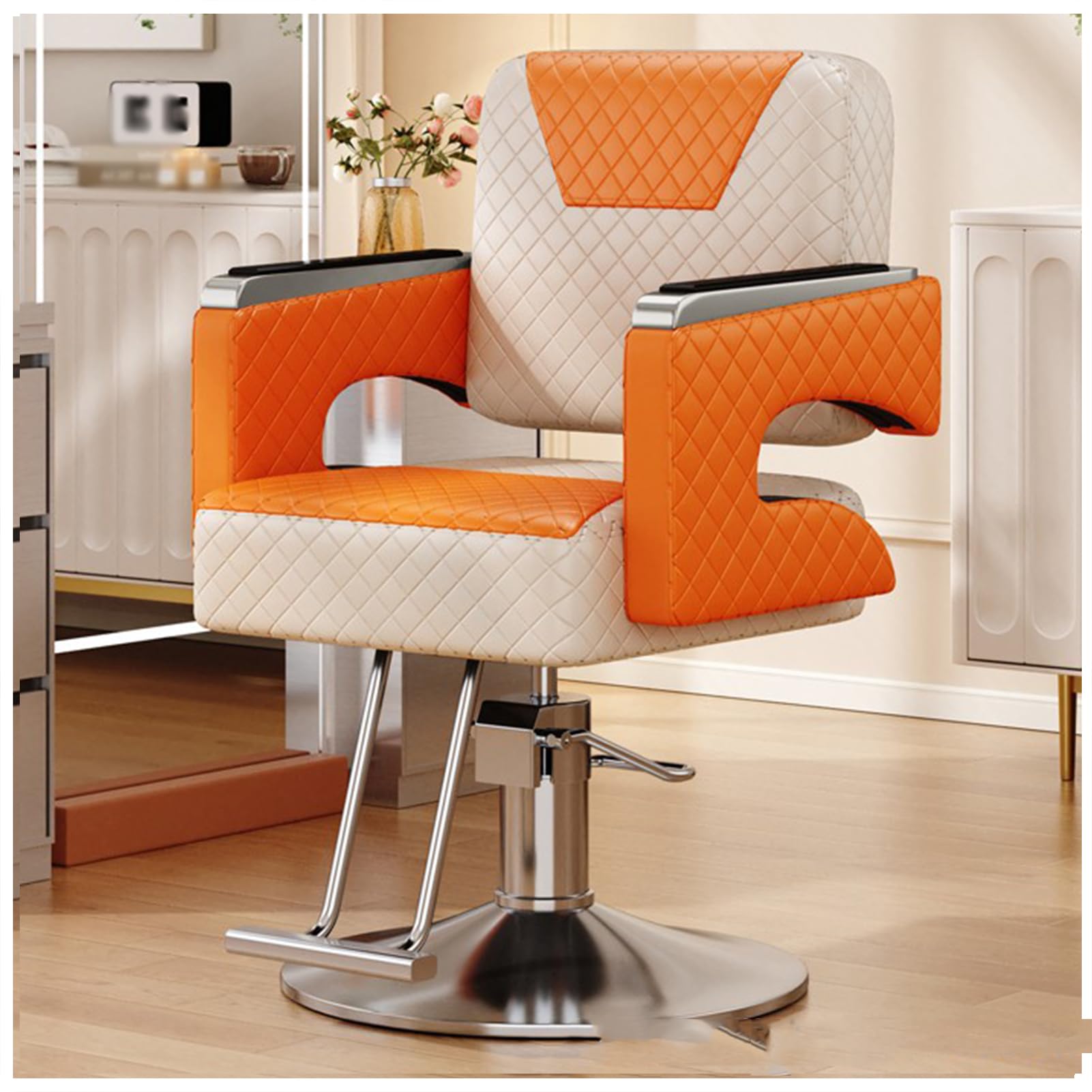OZBMA ty Hydraulic Barber Chair with Adjustable Height Comfortable Backrest & Waterproof Design Perfect for Hair Stylists and Salons