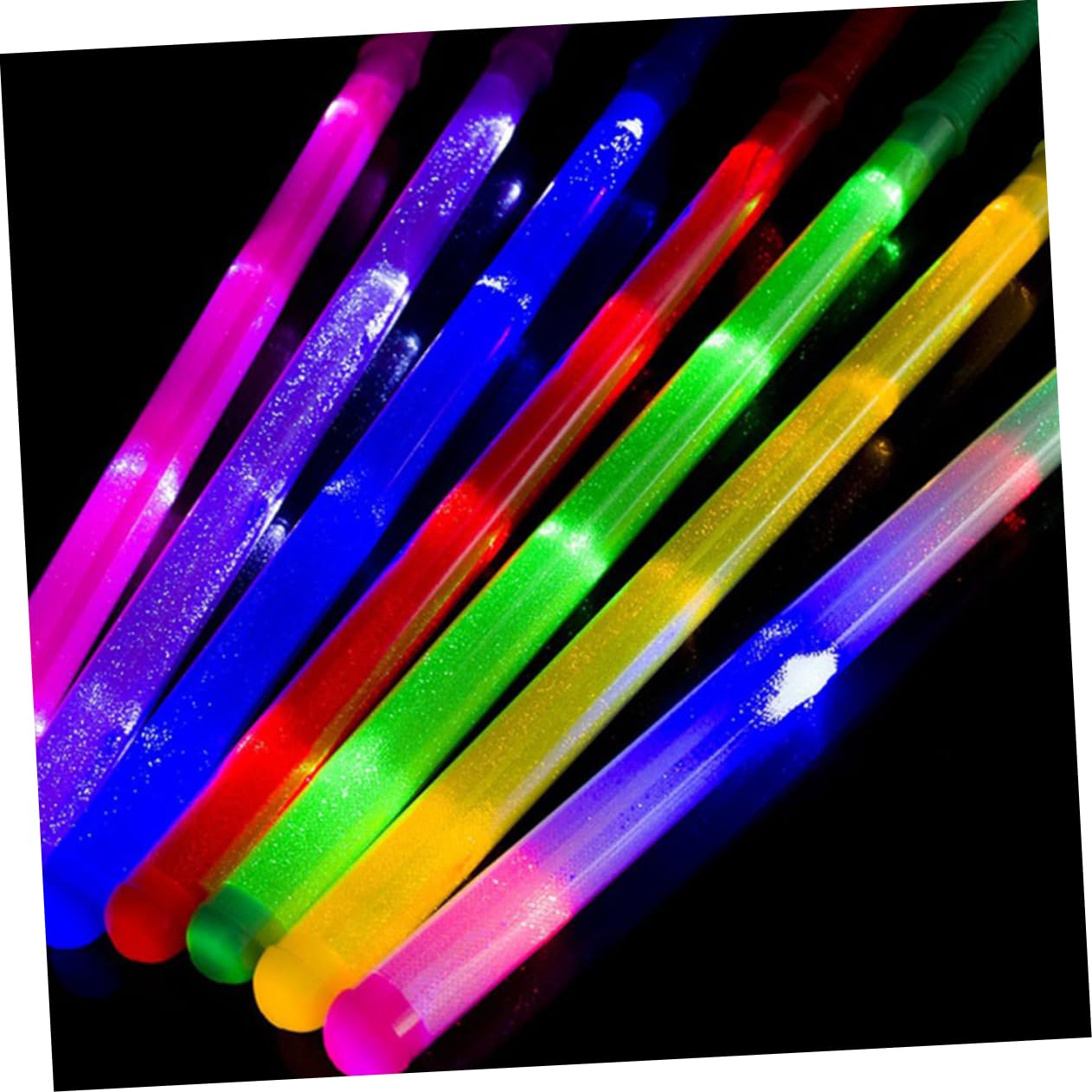 Kisangel 12piezas Barras Luminosas Led De Unidades Para Fiestas Conciertos Barras Intermitentes Luminiscentes Colores Aleatorios