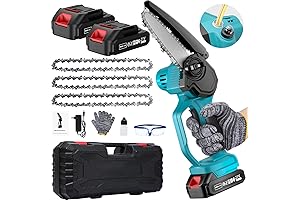 6 Inch Handheld Cordless Mini Chainsaw with Auto-Oiler