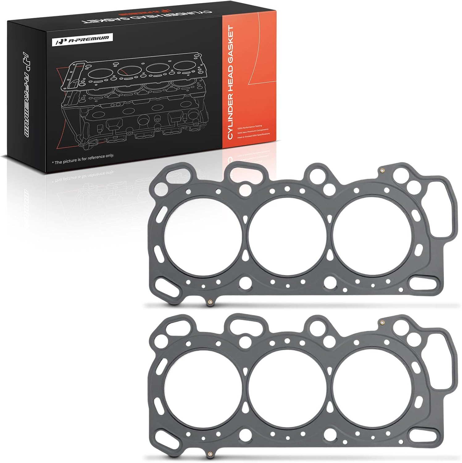 A-Premium V6 Engine Cylinder Head Gasket Compatible with Honda Pilot 2005-2008 3.5L, Odyssey 2005-2010 3.5L, Ridgeline 2006-2008 3.5L & Acura MDX 2003-2006, TL 2004-2008 & Saturn Vue 2004-2007, 2-Pack