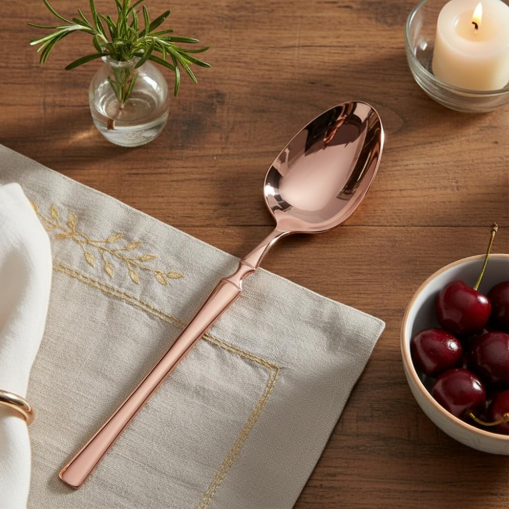 Rose Gold Cutlery Set - 30 Piece Dining Tableware -2 Rose Gold Cutlery Set - 30 Piece Dining Tableware -2