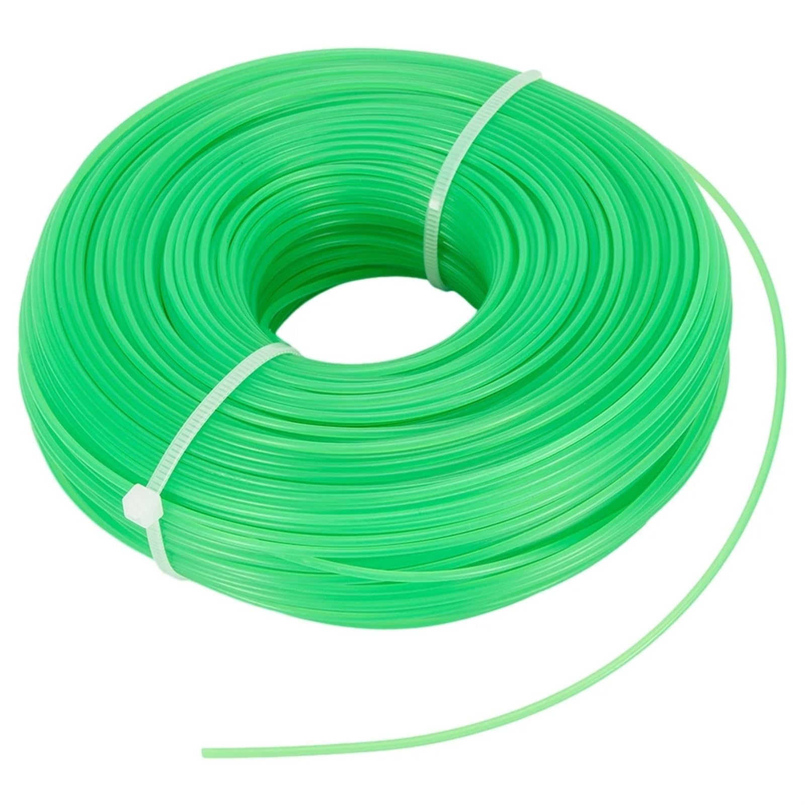 Línea de Corte 100M, Hilo desbrozadora césped y jardín, línea Repuesto, cortadora, Cable Blanco for Herramienta eléctrica doméstico, 1 ud