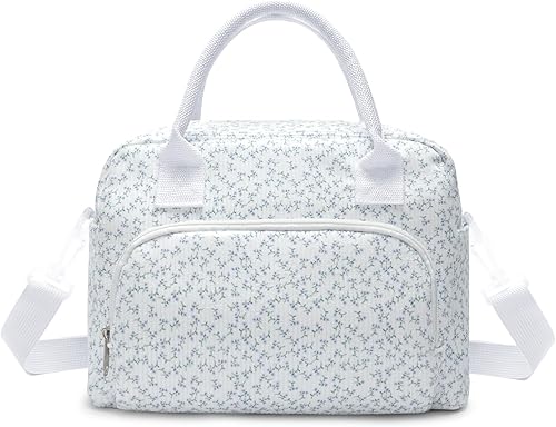 Miniatura 11 de MAMONA Bolsa de almuerzo para mujeres y hombres, de gran capacidad, reutilizable, de pana, aislada, bolsas de mano para oficina, picnic A