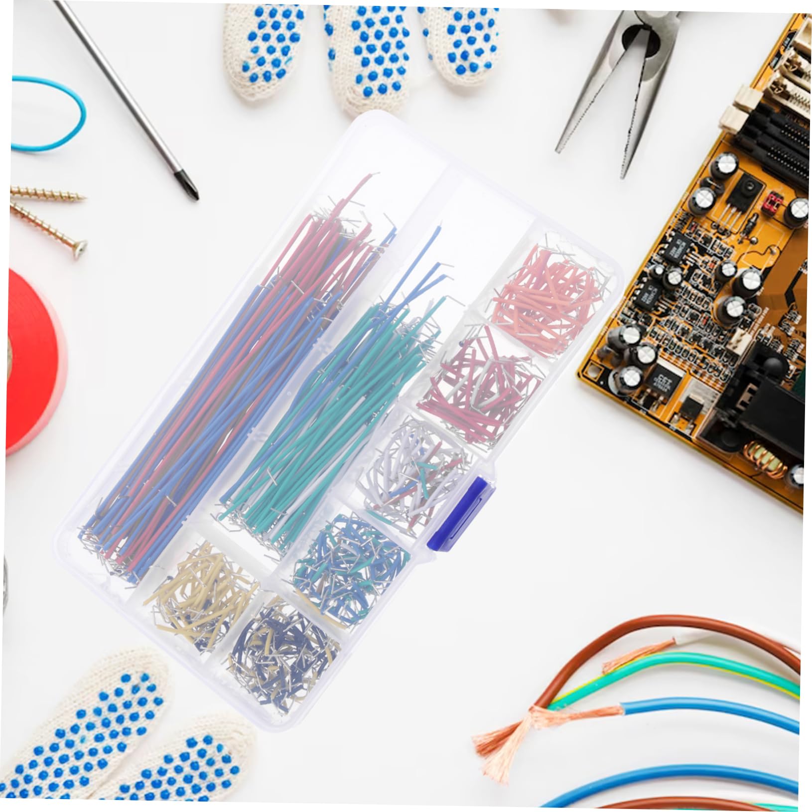 ULTECHNOVO 1680pezzi Kit Di Cavi Jumper Preformati Per Breadboard Con Lunghezze Diverse Per Prototipazione Elettrica e Circuiti Inclusa Scatola Per Conservazione e Organizzazione