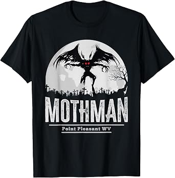 Mothman Cryptid Point Pleasant Cryptozoology Halloween T-Shirt