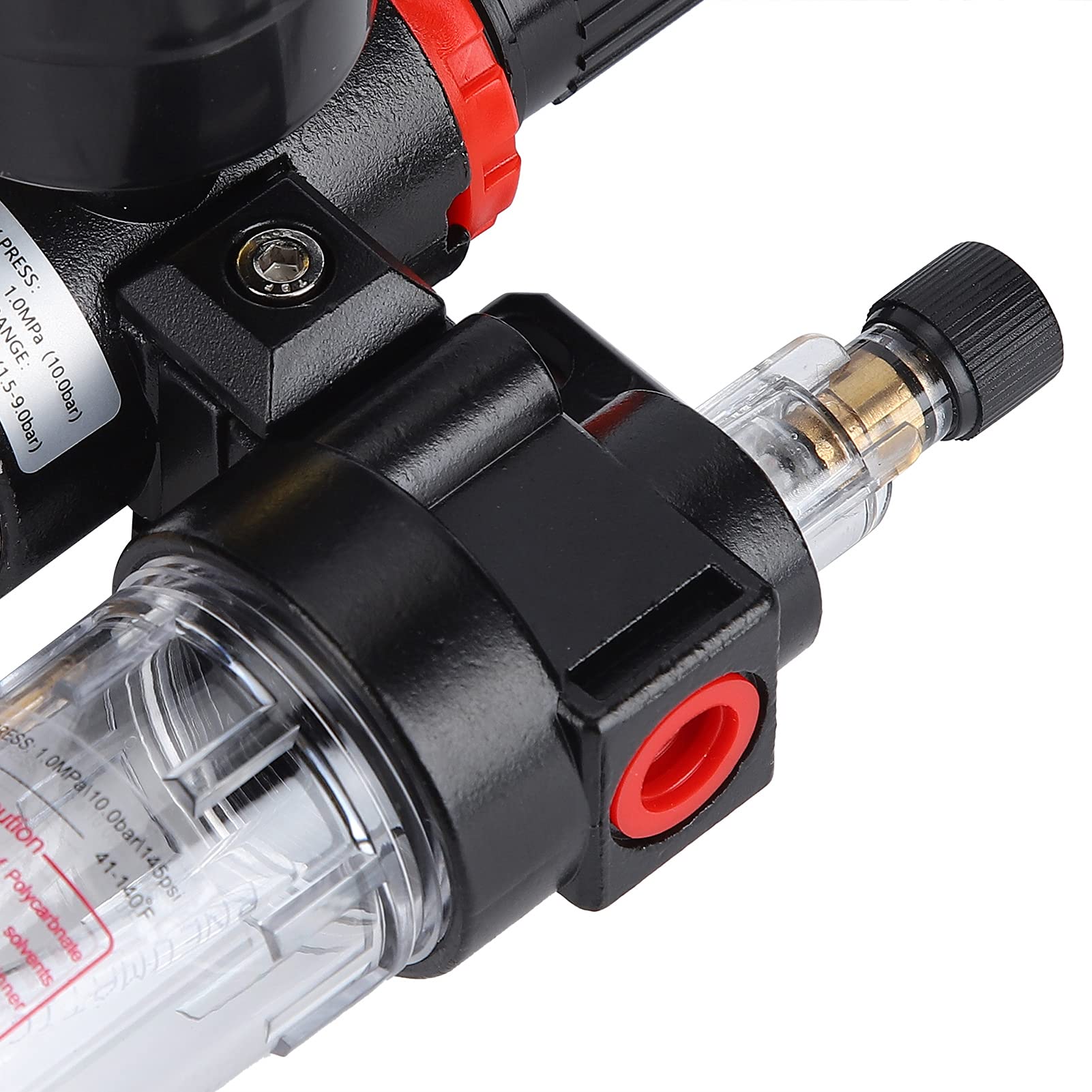 1-calowy NPT Filtr Regulator ciśnienia filtra powietrza Wodna pułapka pułapka pułapka, filtr sprężarki narzędzi powietrza z miernikiem, AC5010-10M