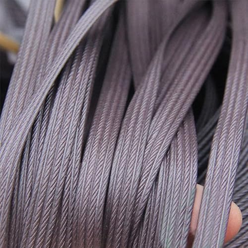 Miniatura 8 de ECYC Ltd Kit de reparación de ratán sintético de 0.315 in de ancho, material tejido de mimbre plano de plástico PE para reparación y fijación de