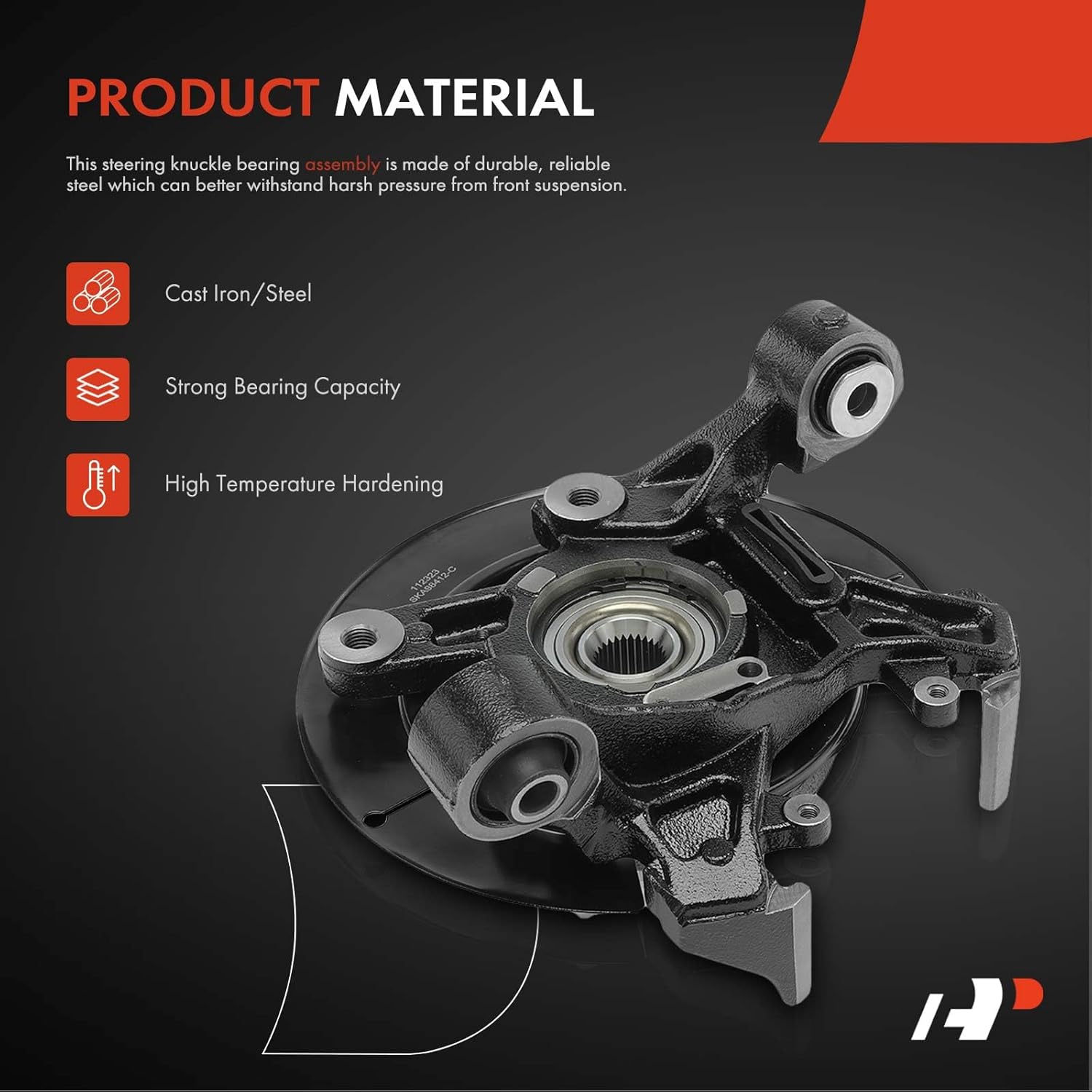 A-Premium Rear Right Steering Knuckle & Wheel Bearing Hub Assembly Compatible with Ford Explorer 2006-2010, Explorer Sport Trac 2007-2010 & Mercury Mountaineer 2006-2010, Passenger Side