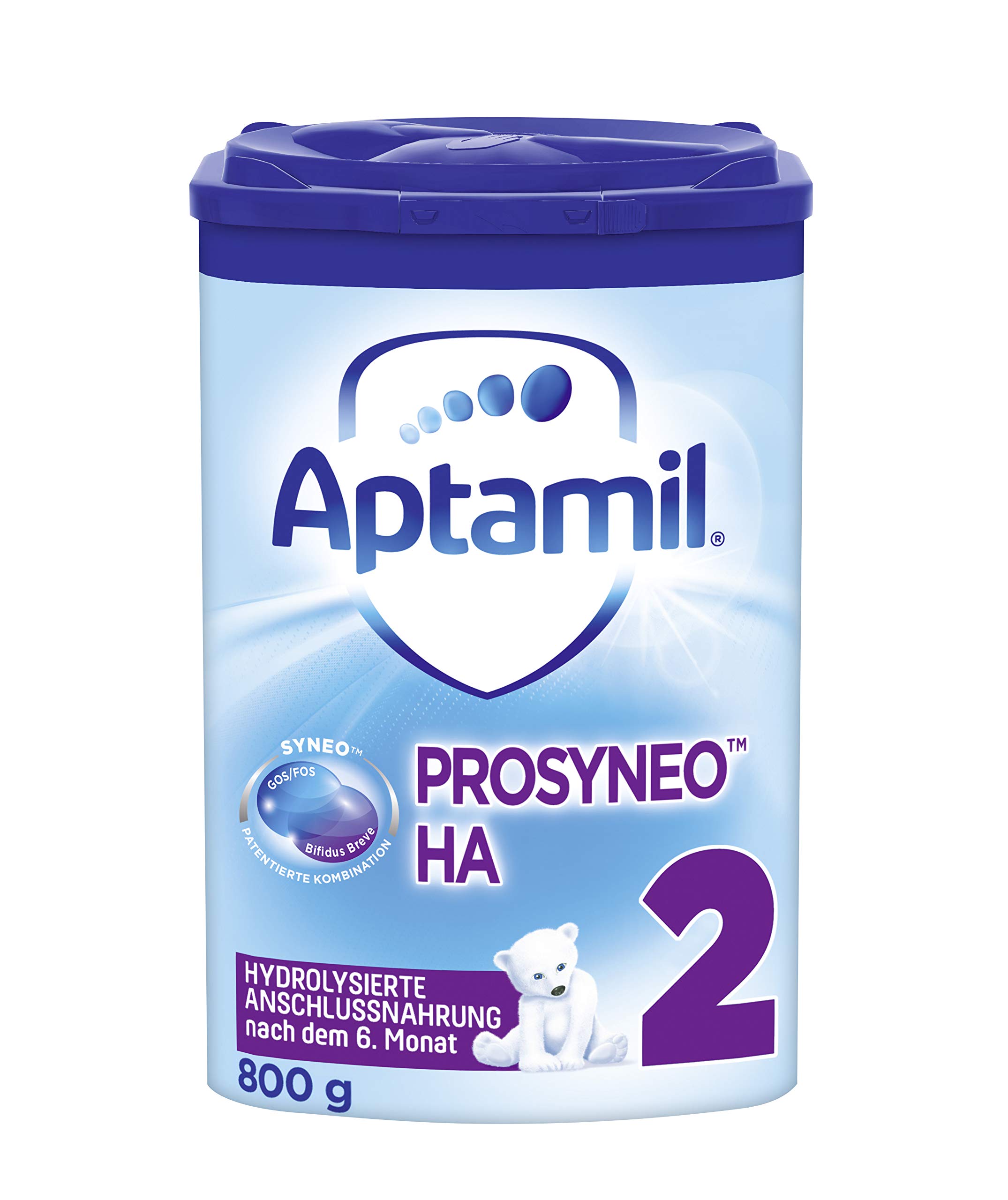 APTAMIL PROSYNEO HA 2, Babynahrung nach dem 6. Monat, Baby-Milchpulver (1 x 800 g) & PROSYNEO HA 1, Anfangsmilch von Geburt an, Baby-Milchpulver (1 x 800 g)