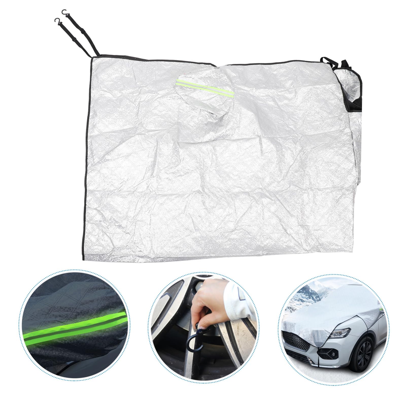Copertura Per Auto Telo Antigelo Per Parabrezza Telo Antigelo Per Finestrini Protegge Da Gelo Ghiaccio Nevischio Fanghiglia Grandine Leggero Ma Resistente Facilmente Piegabile
