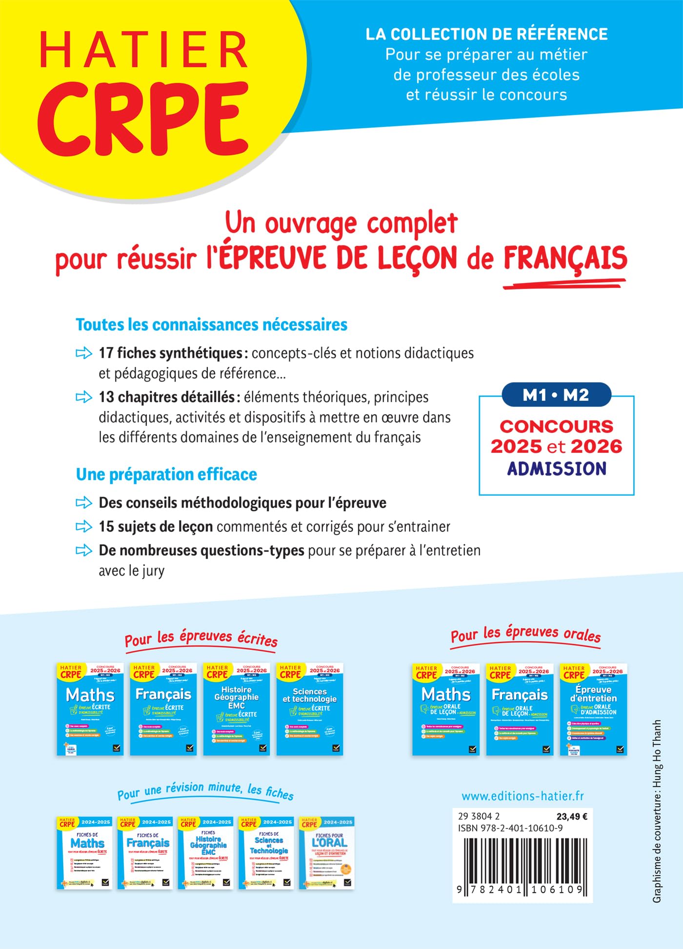 Français - CRPE 2026-2027 - Epreuve orale d'admission