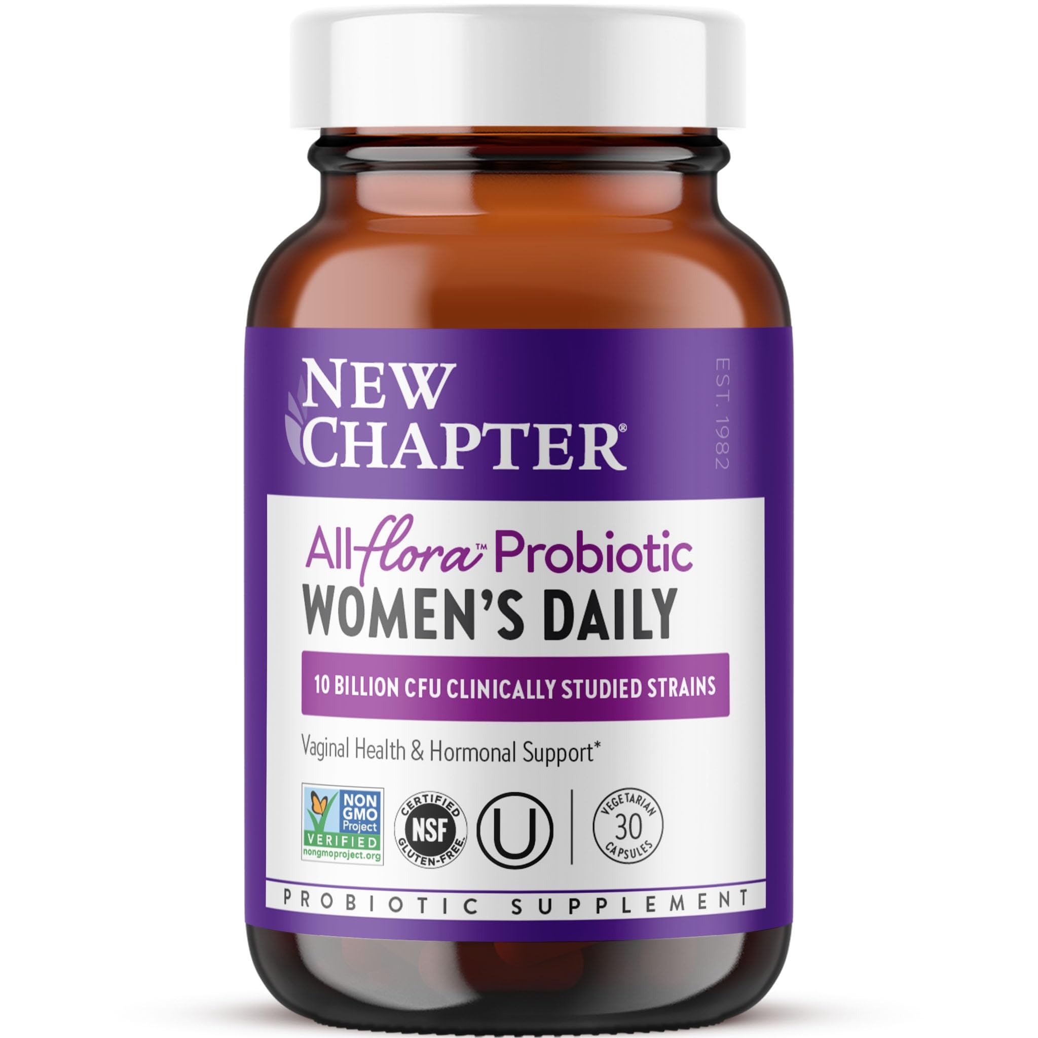 New Chapter Women's Daily Probiotic Supplement, 30 Count 30 Count (Pack of 1)