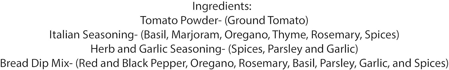 Italian Lovers Gift Set of 4 ~ Gift Set by High Plains Spice Company ~ Gourmet Meat and Veggie Spice Blends & Rubs For Beef, Chicken, Veggies & All Recipes ~ Spice Blends Handcrafted In Colorado, USA