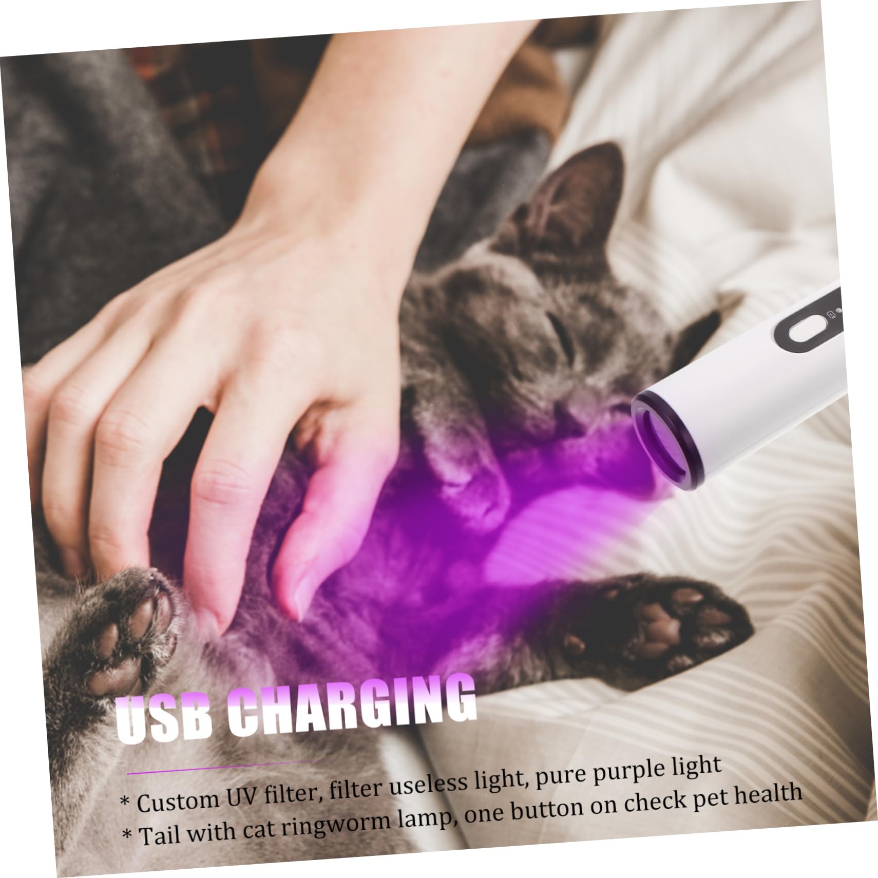 Recortadora Eléctrica Recargable para Pelo de Mascotas Cortapelos Seguro con Luz LED Diseño Cerámico para Uñas y Patas y Gatos