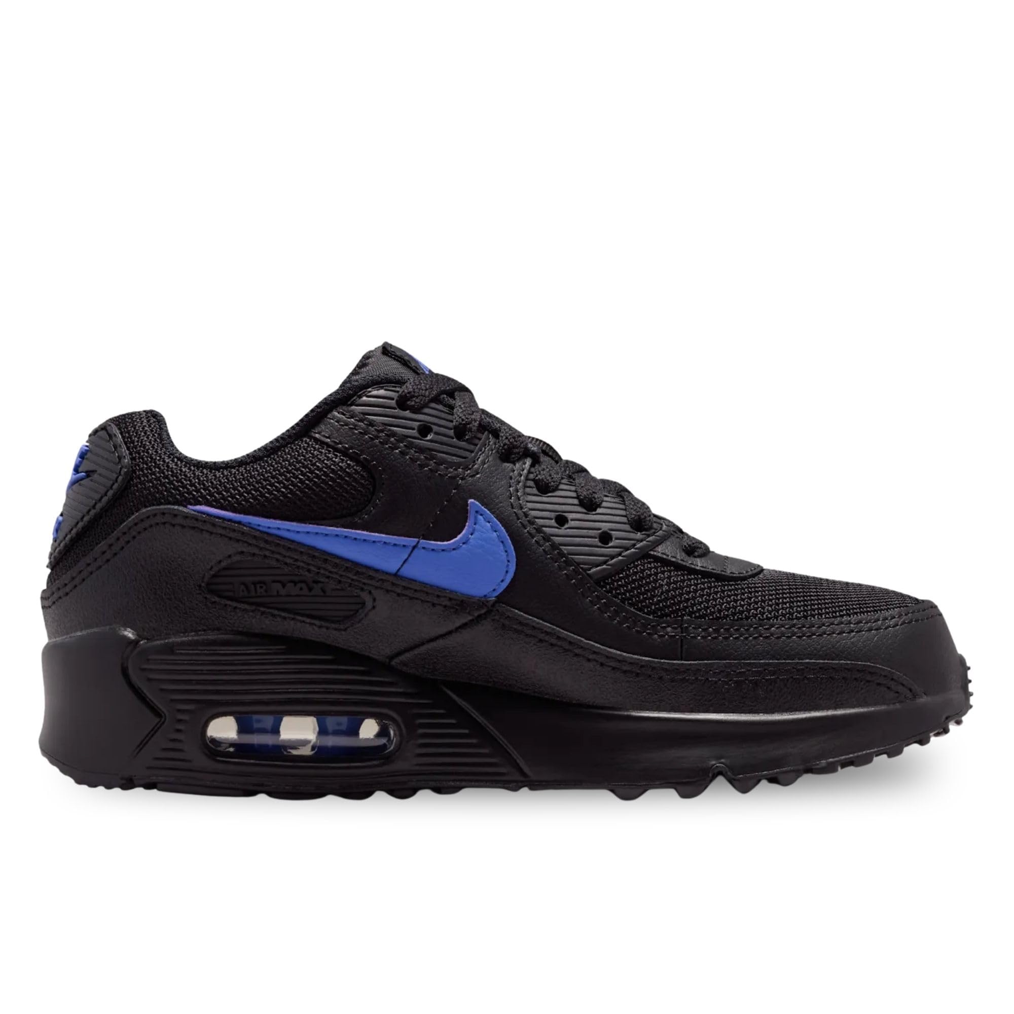 NIKE Air Max 90 (GS) Zapatillas Junior Niños, Negro/Azul - IQ0098-002