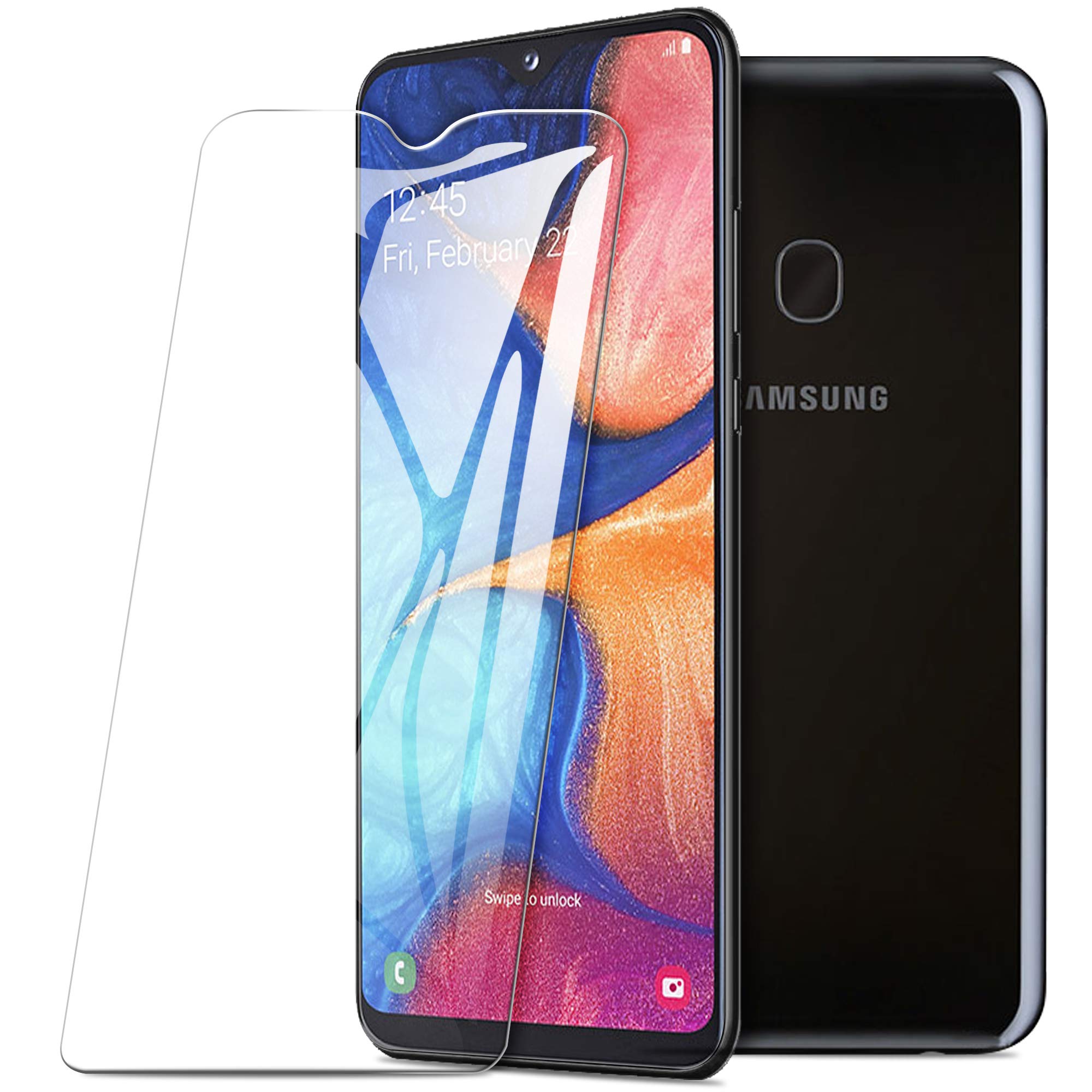 Eltd Screen Protector For Samsung A20E,Easy Installation,Bubble Free,Anti-Scratch, Full Coverage Tempered Glass Protectors A20E (Clear 1 Pack)