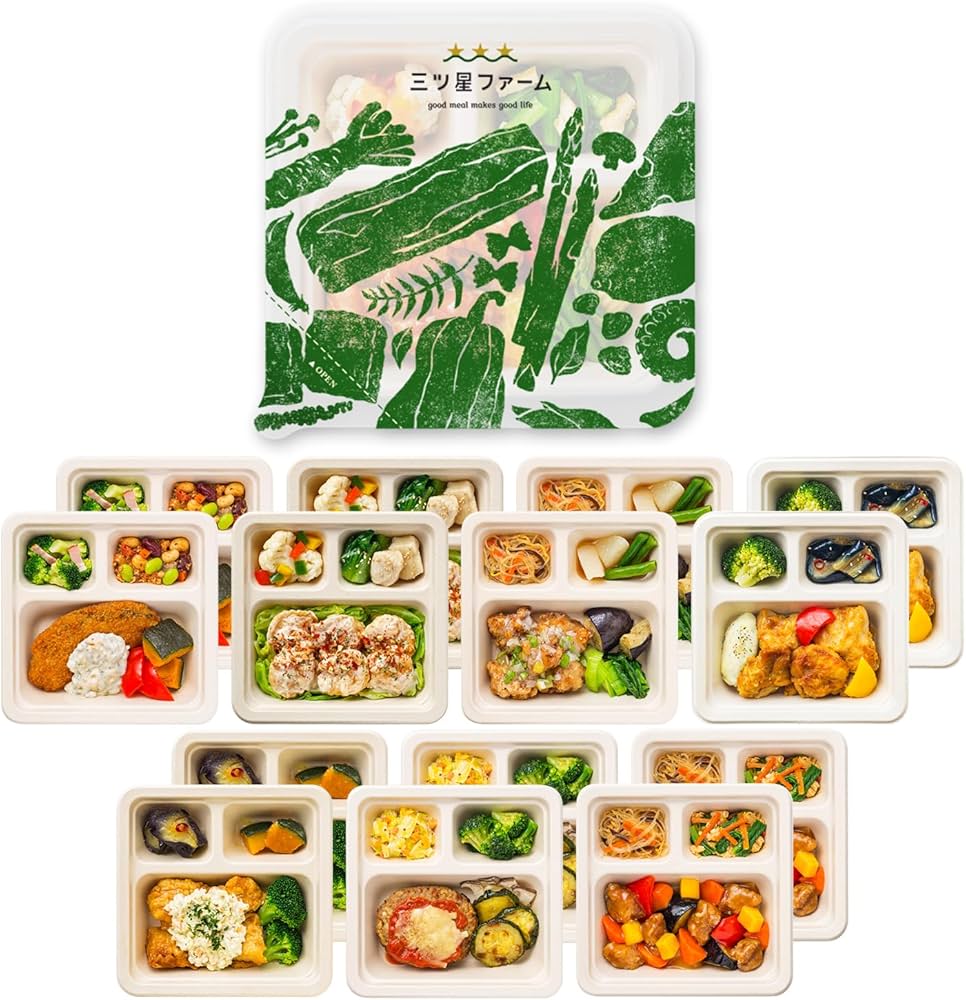 Amazon | 三ツ星ファーム 満足セット よくばりセット 14食 冷凍弁当 Amazon | 三ツ星ファーム 満足セット よくばりセット 14食 冷凍弁当