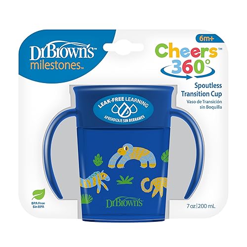 Miniatura 2 de Dr. Browns Milestones Cheers360 Taza azul, de 7 oz