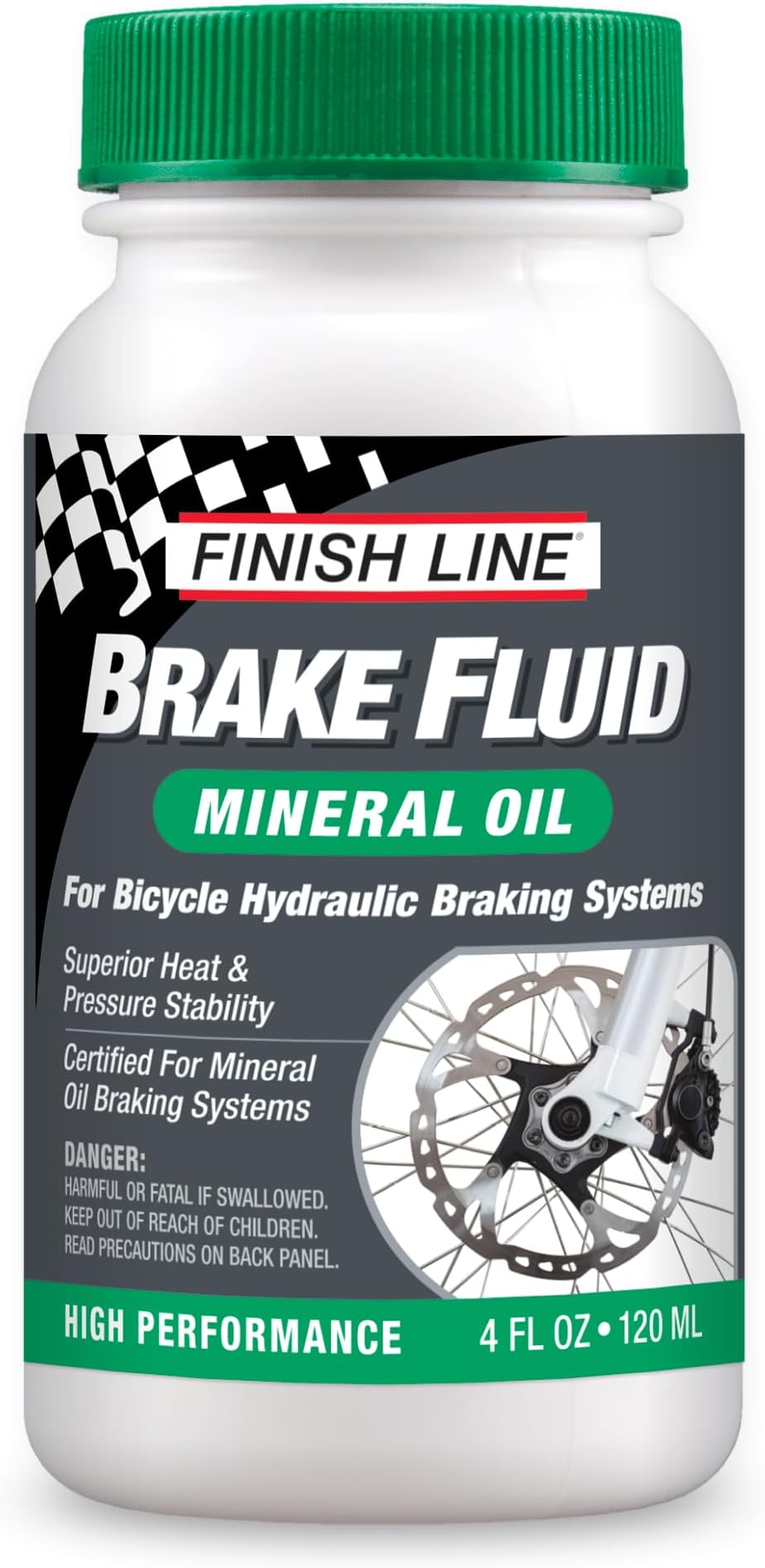 Finish Line High Performance Mineral Oil Brake Fluid, 120ml