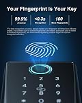 Hornbill WiFi Smart Lock with Lever: Keyless Entry WiFi Keypad Deadbolt Lock, Compatible with Alexa, Remote Control, Fingerprint Password Unlock, Auto Lock, Built-in Wi-Fi (2.4Ghz)