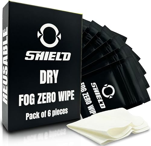Miniatura 8 de O SHIELD Dry Fog Zero Wipe - Paquete individual, limpieza sin niebla de fútbol para lentes, gafas, viseras deportivas, viseras de casco, pantalla de