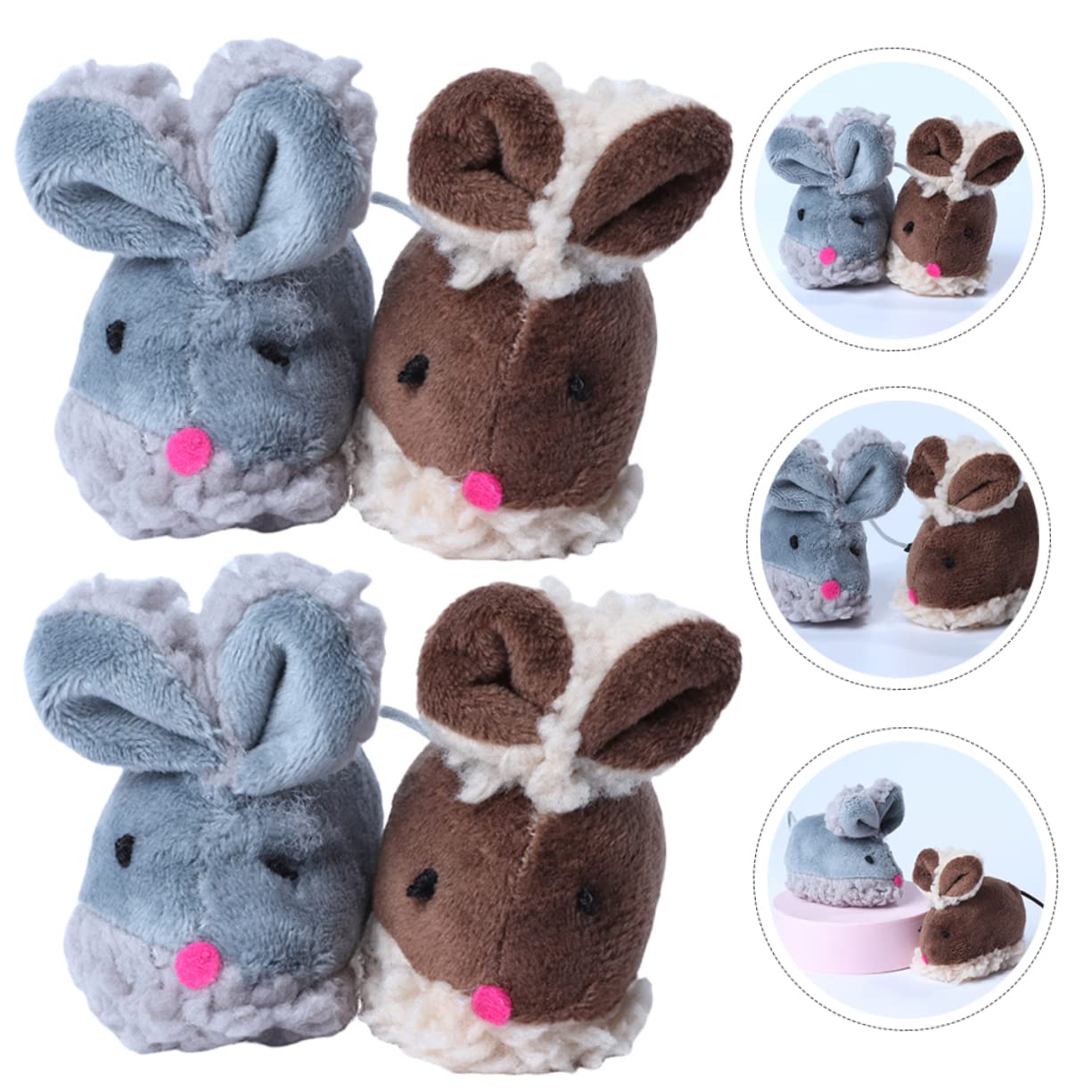 SUPVOX 20pièces Jouets Forme De Souris pour Chats Jouets Interactifs Mignons pour Chats Intérieur Stimule Le Comportement De Chasse Jeu