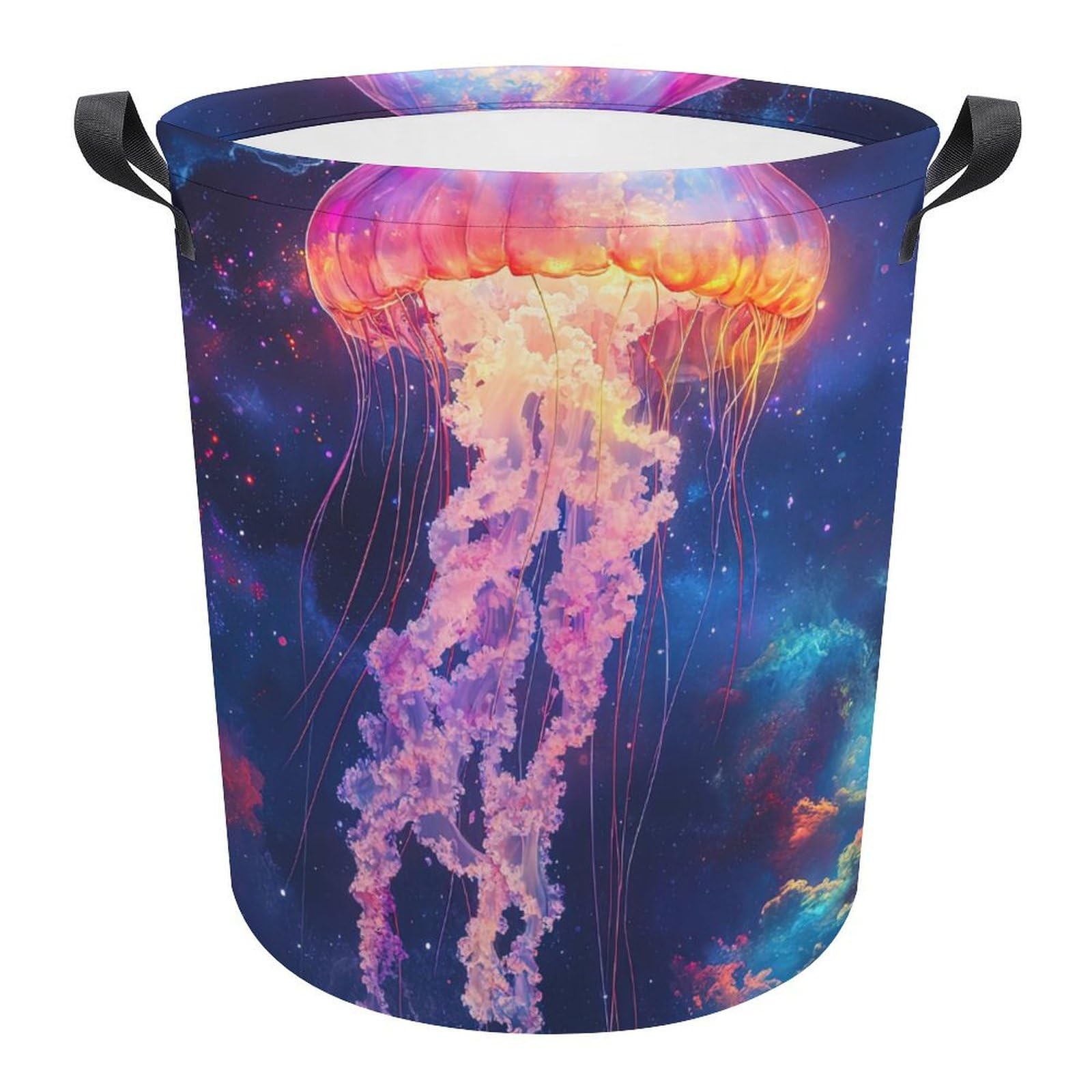Cesta de lavadero moderna de medusas cubo para ropa sucia en dormitorio 34x42cm