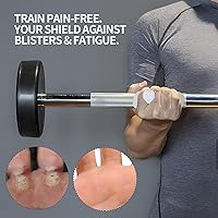 Vista 5 de Anti-Slip Weight Lifting Gloves for Men & Women, Ergonomic Silicone Palm Workout Grips, Gym Training Gloves for Pull-Ups, Dumbbell, Barbell, Callus