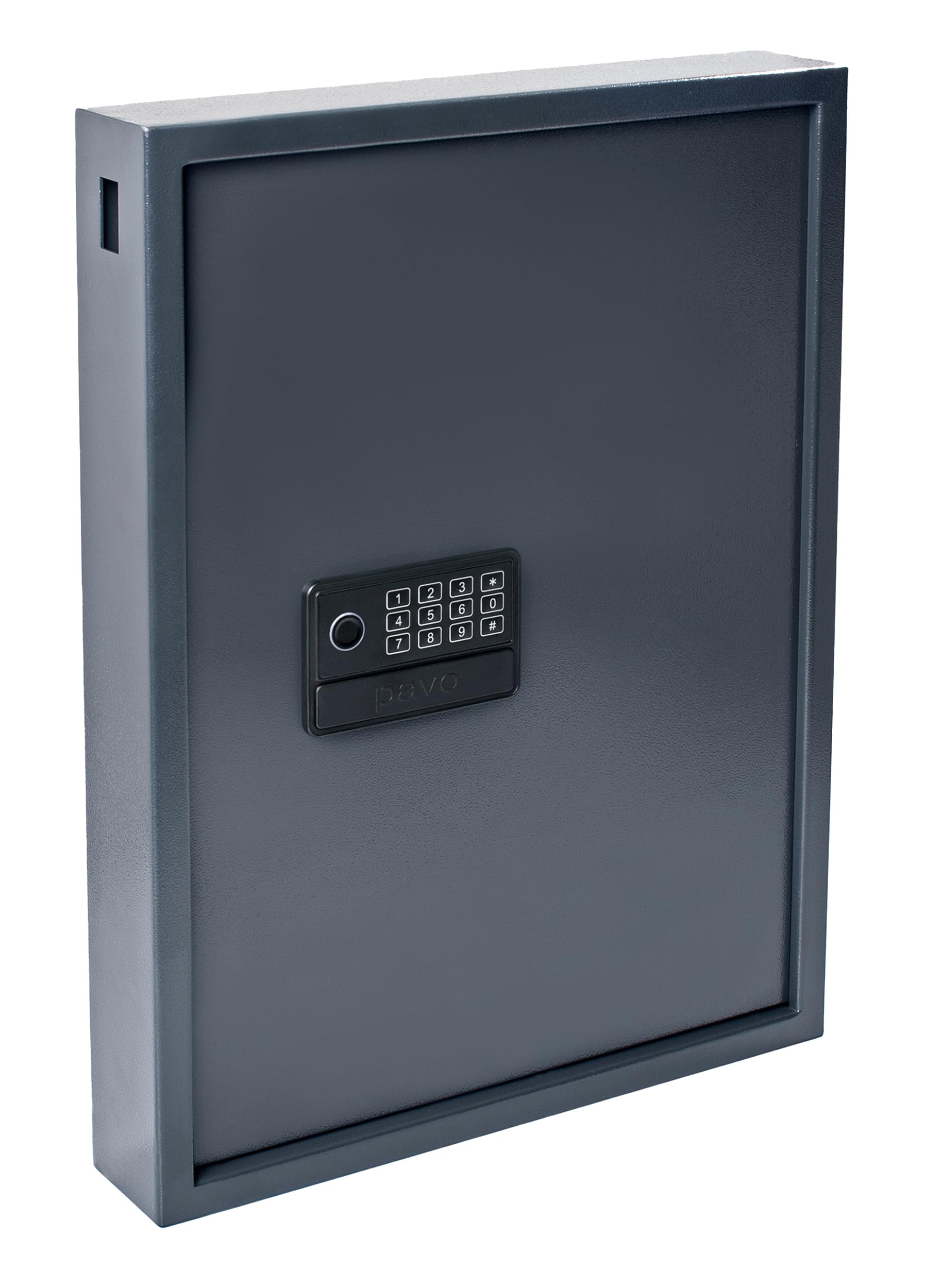 Pavo - Armoire à cles Haute sécurité pour 50 clés, Smart Fonction Wi-FI/Coffre-Fort à clés/Dimension: 550 x 380 x 100 mm/Lecteur d'empreintes digitales/Connecteurs Type-C / 50 Porte-clés Inclus