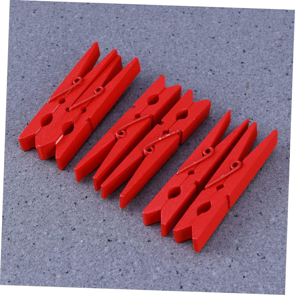 Cabilock 40pcs Elegant Wooden Photo Clips Natural Wood Memo Pins Wall Picture Holder Eco-Friendly Decorative Clamps for Home Office Shop Cafe