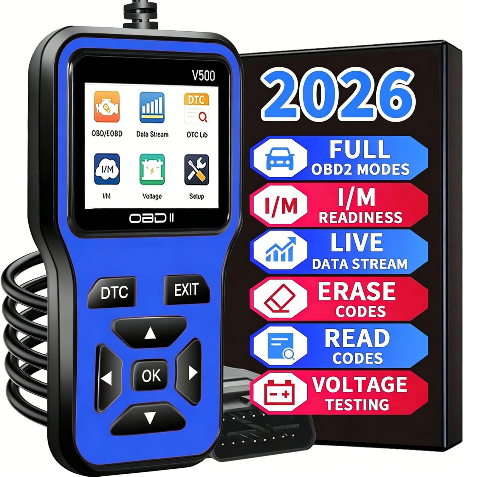 Escáner OBD2 para Coche V500 para Hyundai Elantra/Grandeur/Sonata
