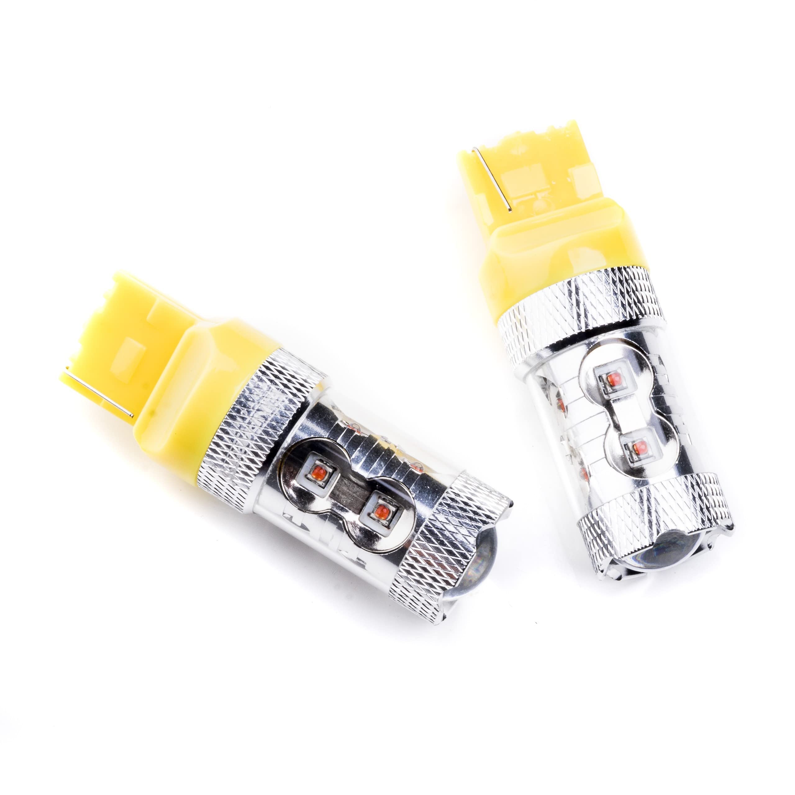 EinParts W21W LED Lampadine 1700-1800K (Arancia) 12V per Auto 10 x CREE LED XB-D LED, W3X16D