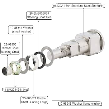 ABU4500　771200 Amazon.com: Replacement for Mercruiser 304 Stainless Steel