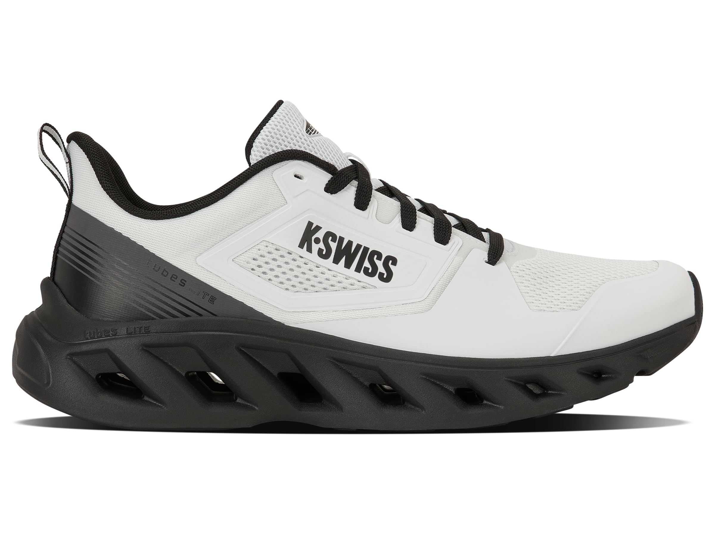 K-Swiss Laguna Tubes Lite Zapatillas de Correr para Hombre Blanco, Asfalto Blanco Negro, 42.5 EU