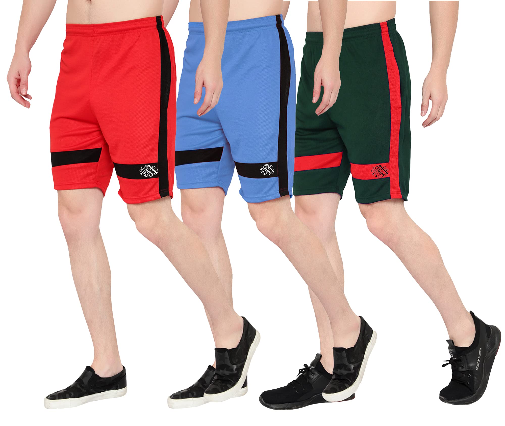fort worth Combo Pack of 3 Gym Shorts for Men-picture-45