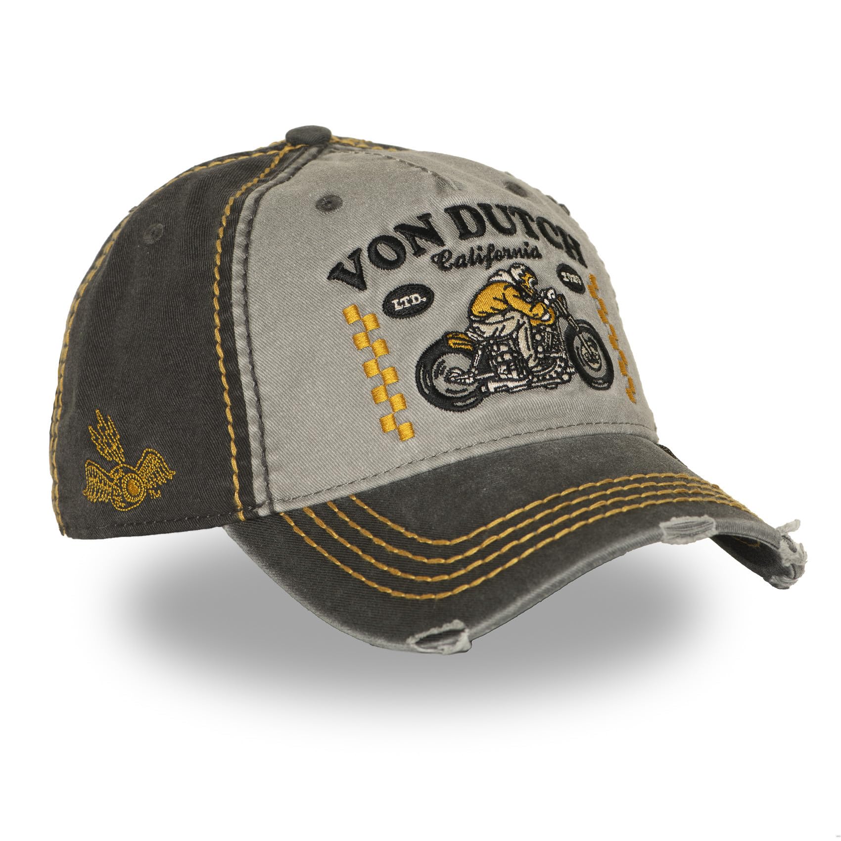 Von Dutch Casquette Homme & Femme Ajustable, Casquette Baseball Retro