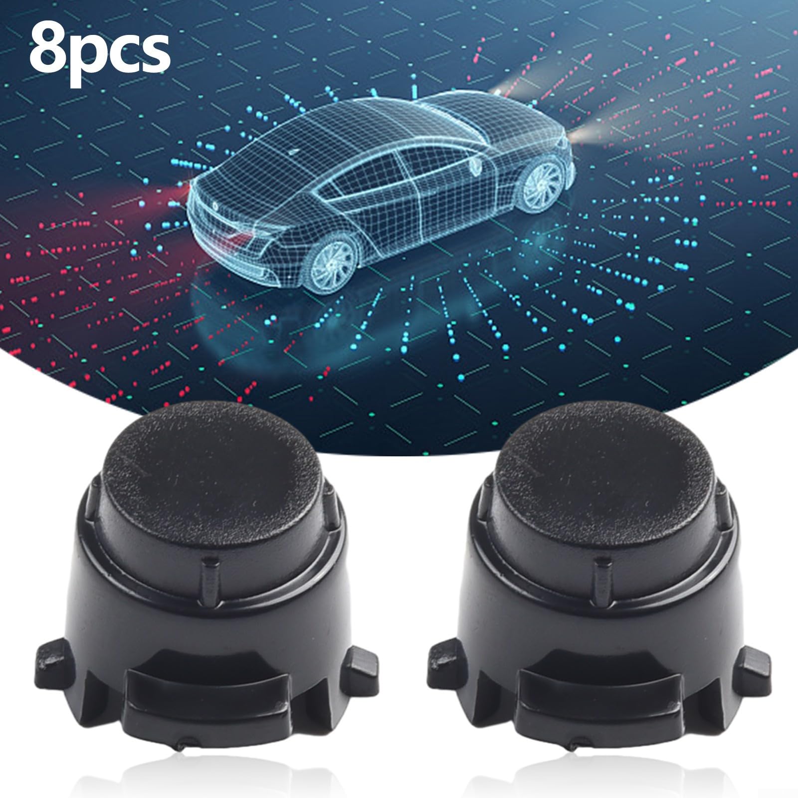 Style 8Pc Parcheggio Sensor Covers Progettato per adattarsi a più modelli del marchio di lusso per Mercedes per Benz Kit di sostituzione facile