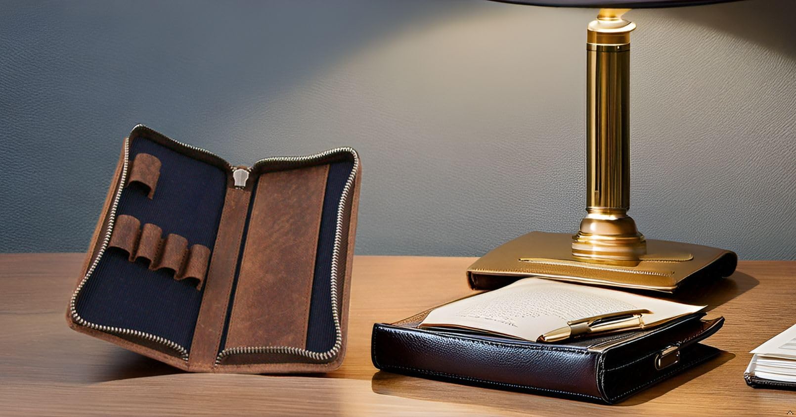 Visconti Lederen Etui voor 3 pennen | , meer dan 10.000 schrijfwaren leverbaar uit voorraad, snelle levering