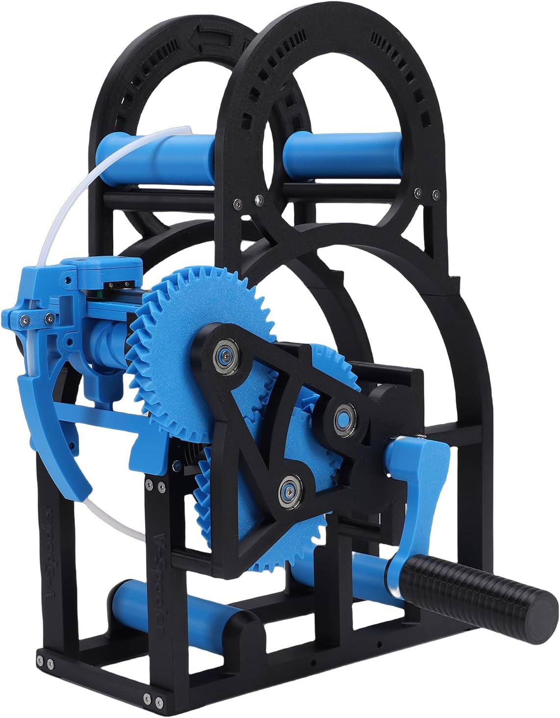 VINGVO 3D Industrial Filament Respooler, Heavy Duty Hand Cranked 3D Printer Spool Rewinder, Universal Wire & Welding Thread Winder with Smart Tension Control, Ideal for 20cm Spools