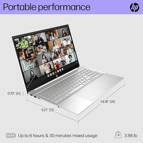 Miniatura 5 de HP Pavilion Laptop 2024 para estudiantes de negocios, pantalla táctil FHD IPS de 15.6 pulgadas, Intel Core i5-1335U de 13 generación, 16 GB de RAM,