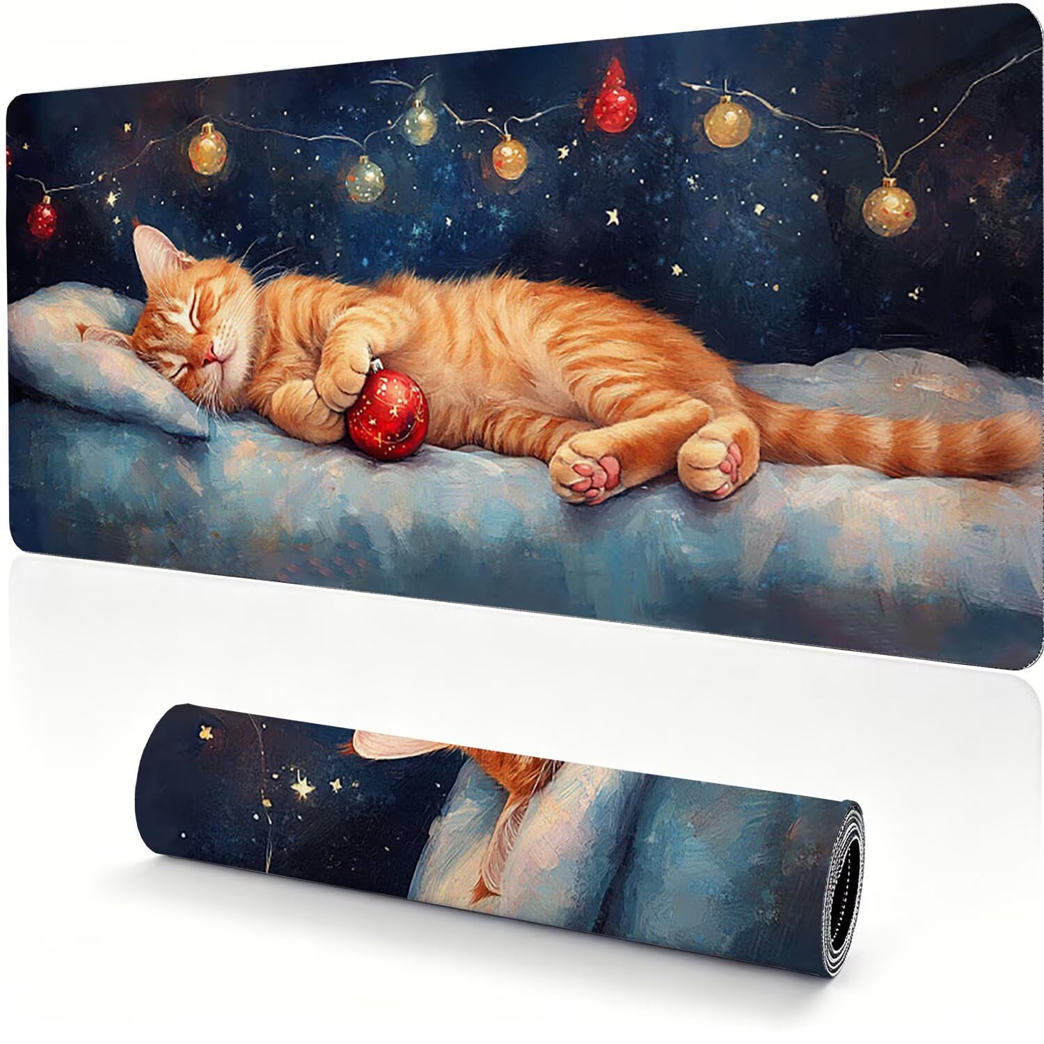 Tapis de Souris 900x450x4mm,Imperméable et Antidérapant,Mignon Chat 0x0-443