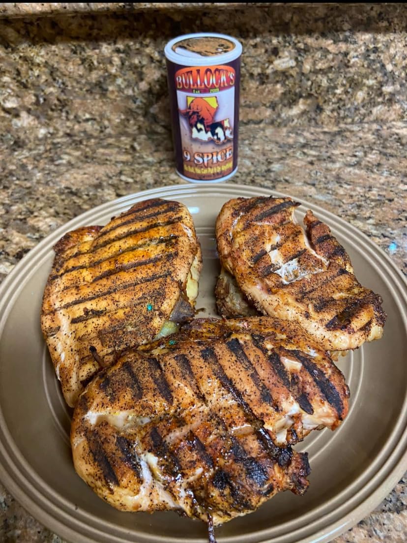 Bullock's 9 Spice Cajun Seasoning - Low Sodium All Purpose Spice Blend | Louisiana Made, No MSG. Natural Seasoning for Cooking & Grilling - Image 4