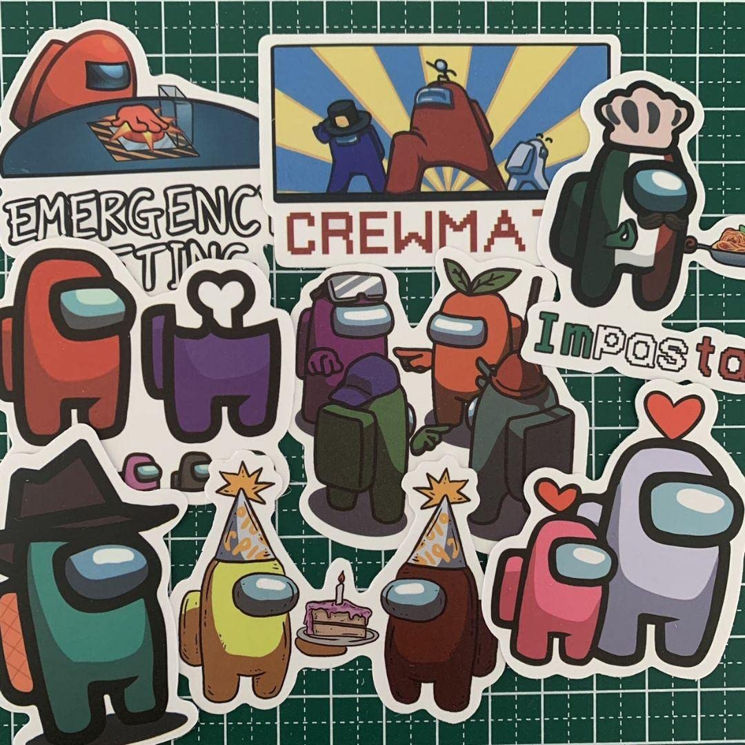 Amazon.co.jp: 214アモングアス ステッカー 8枚セット アモアス