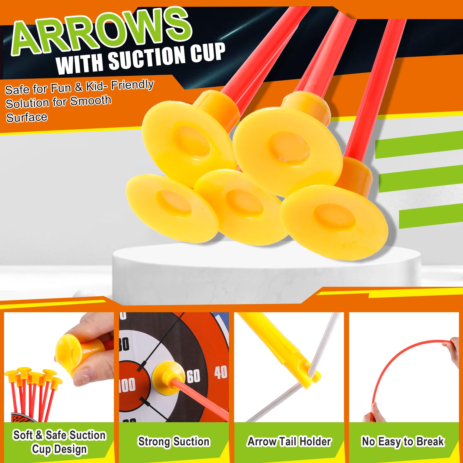 Set da 2 Archi e frecce per Bambini con luci a LED, Giocattolo Luminoso per tiro con L'Arco per Bambini, Giocattolo per Interni ed Esterni per età 3-12, Regalo per Ragazzi e Ragazze